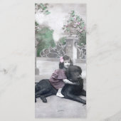 女の子と彼女の犬 メニュー (裏面)