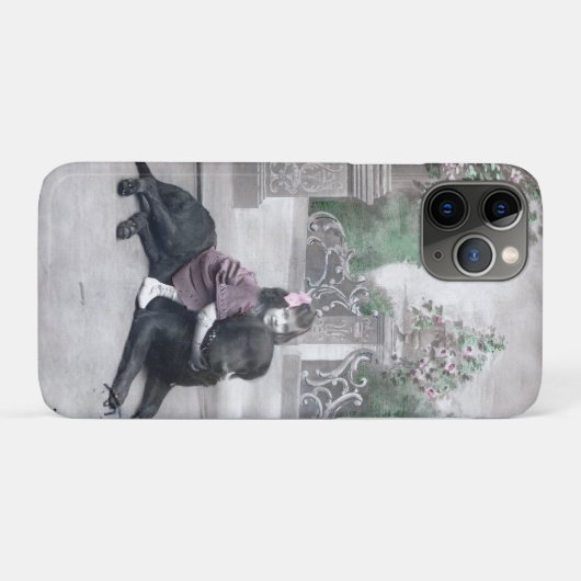 女の子と彼女の犬 Case-Mate iPhoneケース (裏面(横))