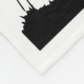 女の子と彼女の馬の愛の背カスタマイズ景の色 フリースブランケット (角)