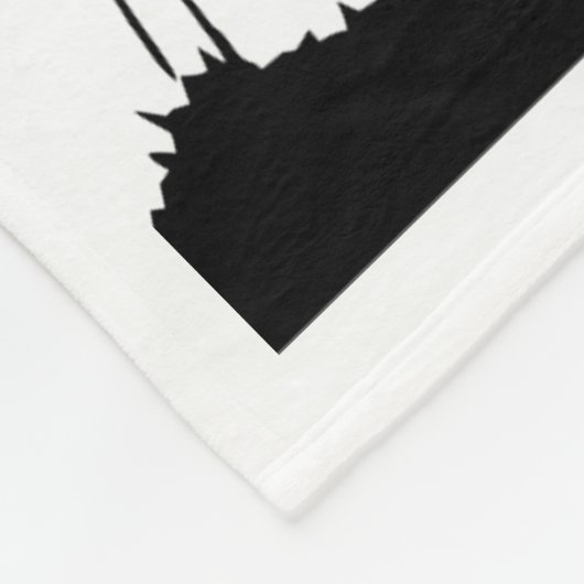 女の子と彼女の馬の愛の背カスタマイズ景の色 フリースブランケット (角)