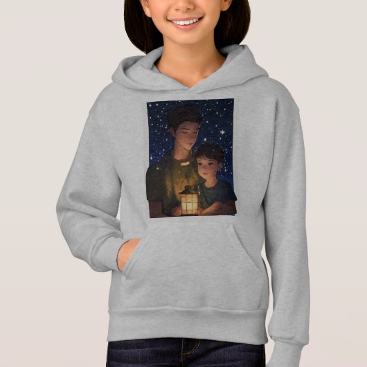 女の子と母親のイメージのTシャツ (正面)