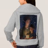 女の子と母親のイメージのTシャツ (裏面)