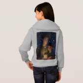 女の子と母親のイメージのTシャツ (裏面フル)