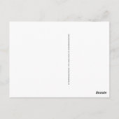 女の子と気球とのハッピーバースデー ポストカード (裏面)