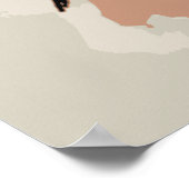 女の子と混乱しない衣服手袋 – ベクトル化 ポスター (角)