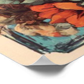 女の子と犬の友達 ポスター (角)