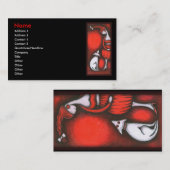 女の子と犬 名刺 (正面/裏面)