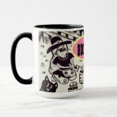 『女の子と猫のマグ』 マグカップ (左)