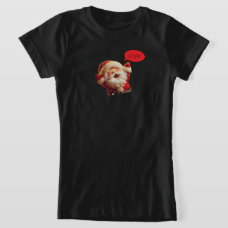 女の子と男の子のためのサンタシャツ Tシャツ