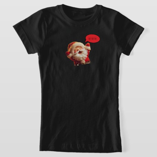 女の子と男の子のためのサンタシャツ Tシャツ (レイダウン)
