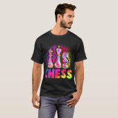 女の子と男の子のチェスのチームのためのチェスギフト Tシャツ (正面フル)