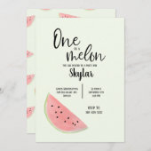 『女の子と男の子の誕生日招待状』の一つ 招待状 (正面/裏面)