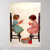 女の子と糸 – プリント (正面)