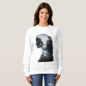 女の子と自然 スウェットシャツ (正面フル)