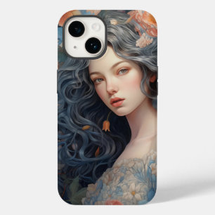 女の子と花でいっぱいのiPhone 14ケース Case-Mate iPhone 14ケース