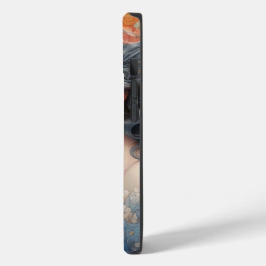 女の子と花でいっぱいのiPhone 14ケース Case-Mate iPhoneケース (裏面 / 左)