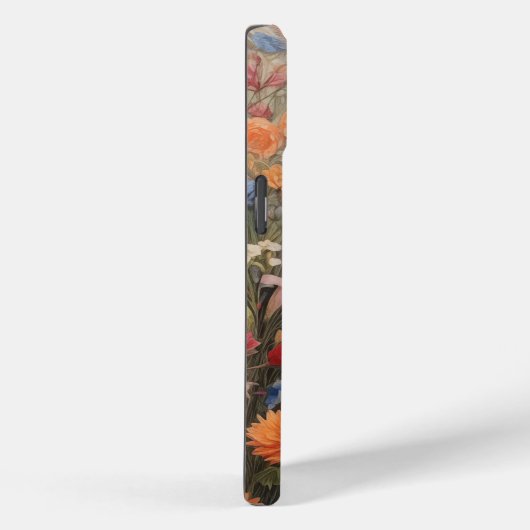 女の子と花でいっぱいのiPhone 15ケース Case-Mate iPhoneケース (裏面 / 右)