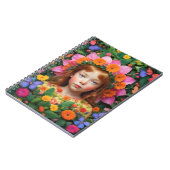 女の子と花のノート ノートブック (左側)