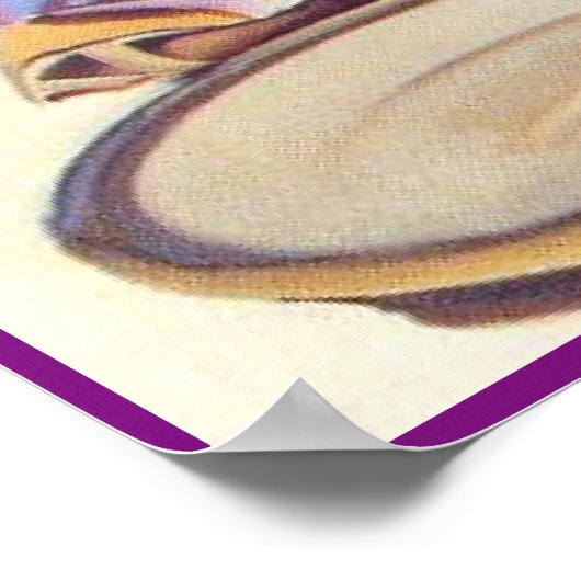 女の子と車 ポスター (角)