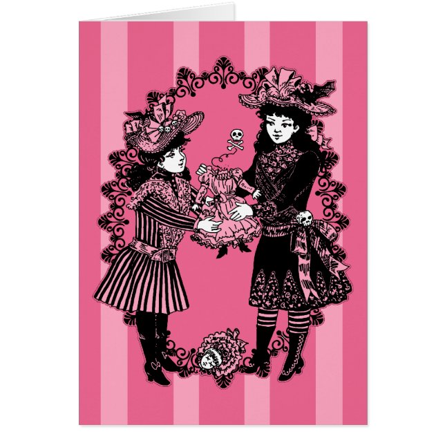 女の子と首の付いた人形 (正面)