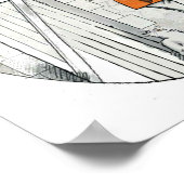 女の子と馬のアフリカ系アメリカ人 ポスター (角)