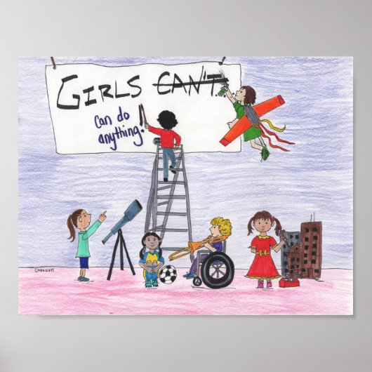 女の子なら何でもできる！ ポスター (正面)
