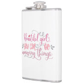 女の子にかわいい引用文 フラスク (左)