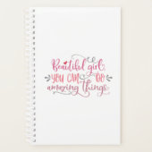 女の子にかわいい引用文 プランナー手帳 (正面)