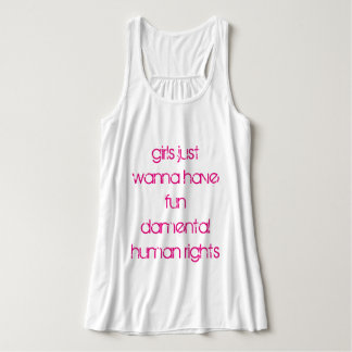女の子にちょうどおもしろいのdamental人権がありたいと思います タンクトップ