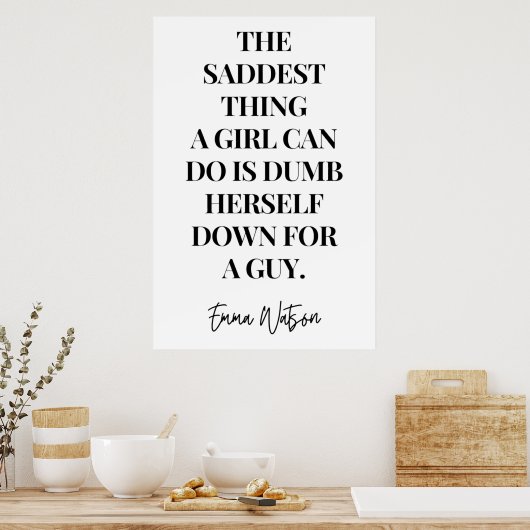 女の子にできることは、ばか自身だ ポスター (キッチン)