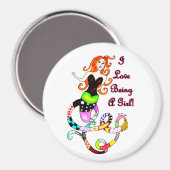 「女の子になるのが大好き」人魚 マグネット (正面/裏面)