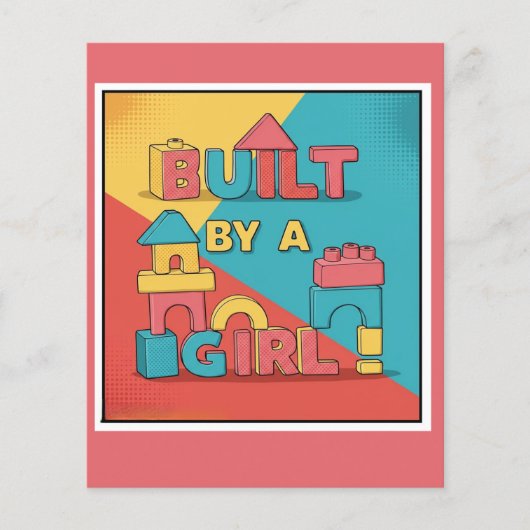 女の子によって構築 – 子供たちのデザインを強化 チラシ (正面)