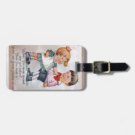 女の子にキスした事は？ ラゲッジタグ (正面横)