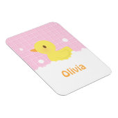 女の子にシャワーを浴びるかわいいゴムダッキー(アヒルちゃん) マグネット (右側)