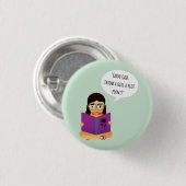 女の子にプロットポイントボタンを投げる 缶バッジ (正面&裏面)