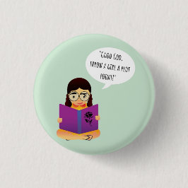 女の子にプロットポイントボタンを投げる 缶バッジ