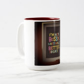 女の子に力を与え、世代に力を与えるマグカップ ツートーンマグカップ (正面左)