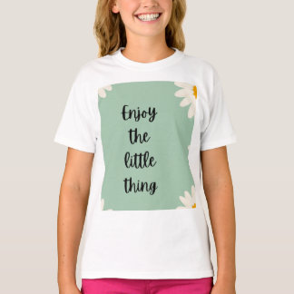 女の子に対する肯定的なシャツ Tシャツ