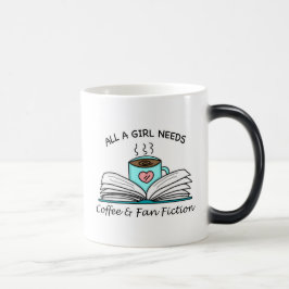 女の子に必要なのはコーヒーとファン フィクションだけ | モーフィングマグカップ