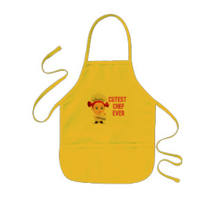 女の子に最高のシェフエプロン 子供用エプロン