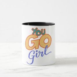 女の子に行く女性の歴史の月は、お祝い マグカップ