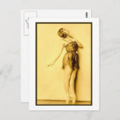 女の子に際どくフランスのなダンサーを示して下さい ポストカード (正面/裏面)