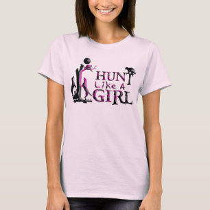 女の子のあらいぐまの狩りのような狩り Tシャツ