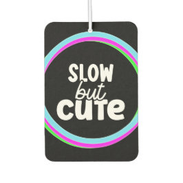 女の子のおもしろい引用文慎重なドライバーのネオンピンクの車 カーエアーフレッシュナー