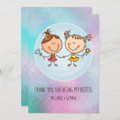 女の子のお友達へのBFFのかわいいプレゼントかわいい (正面/裏面)