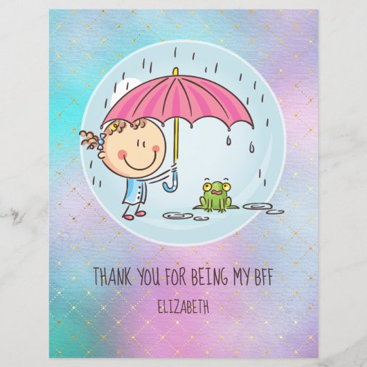 女の子のお友達へのBFFのかわいいプレゼントかわいい (正面)