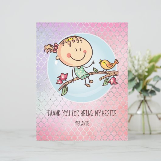 女の子のお友達へのBFFのかわいいプレゼントかわいい (スタンド正面)