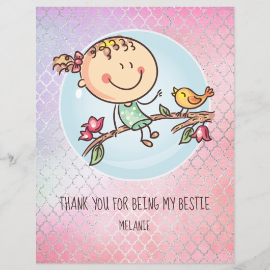 女の子のお友達へのBFFのかわいいプレゼントかわいい (正面)