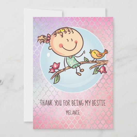 女の子のお友達へのBFFのかわいいプレゼントかわいい (正面)