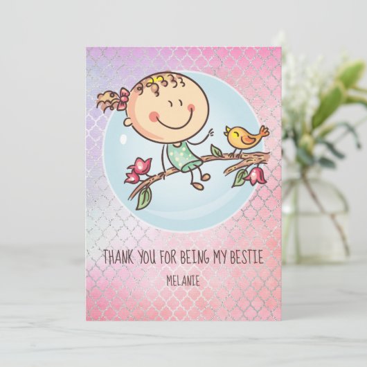 女の子のお友達へのBFFのかわいいプレゼントかわいい (スタンド正面)